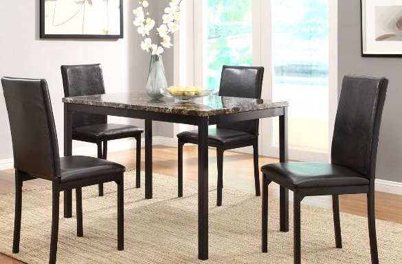 MZ 2601 Dinning Table 5pc Set - calgarybestbuyfurniture.com